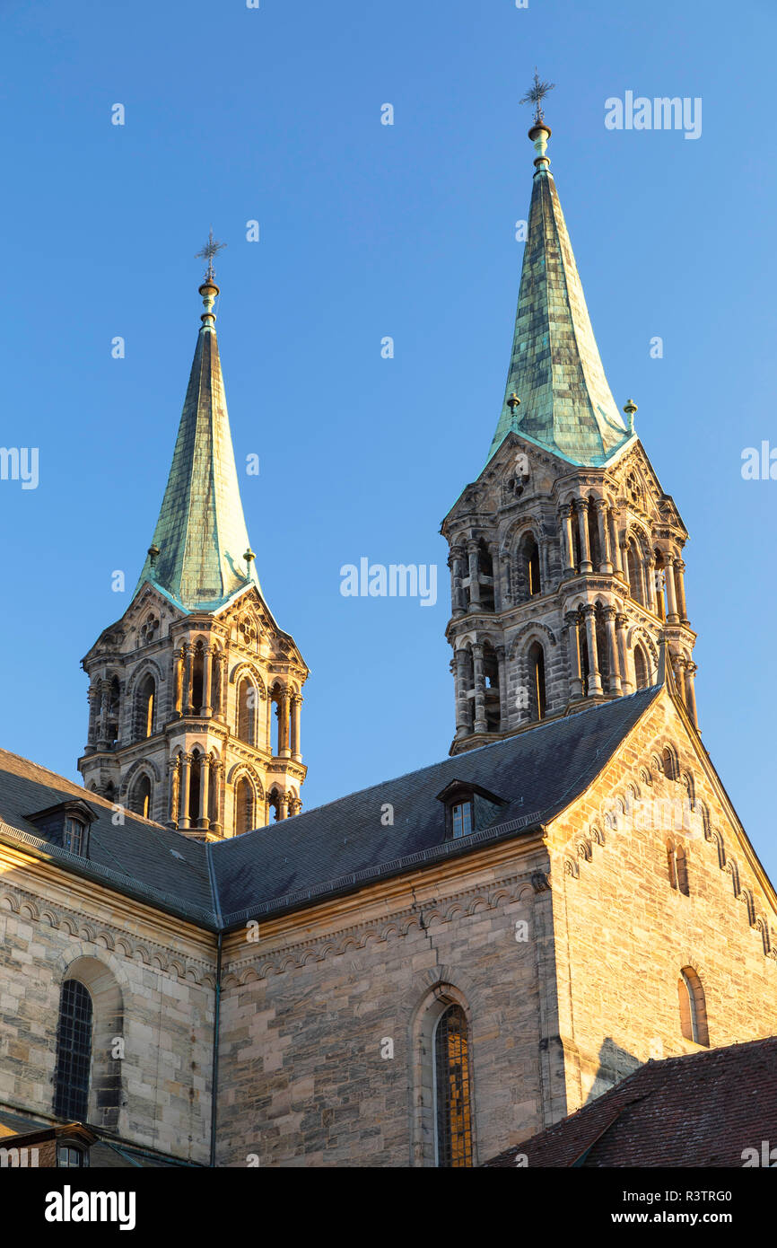 Kaiserdom (cattedrale imperiale), Bamberg (Patrimonio Mondiale dell'UNESCO), Baviera, Germania Foto Stock