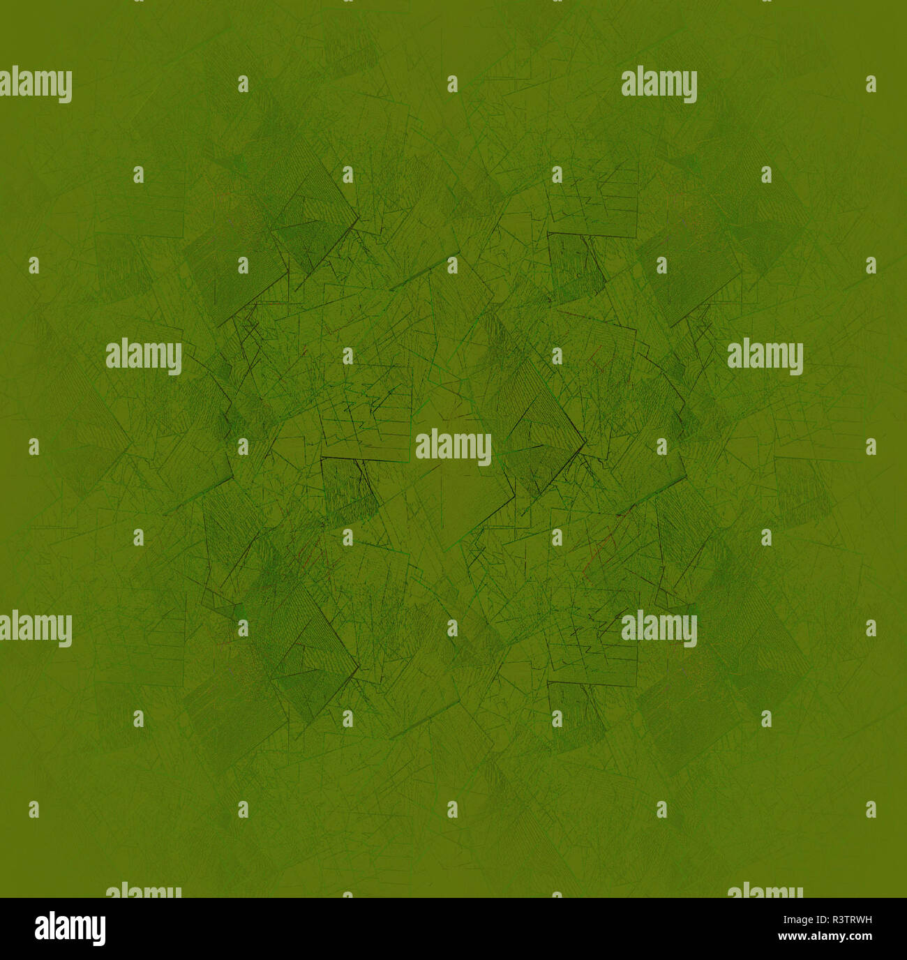 Geometrica astratta single-colore di sfondo, seamless frammenti in sfumature di verde Foto Stock