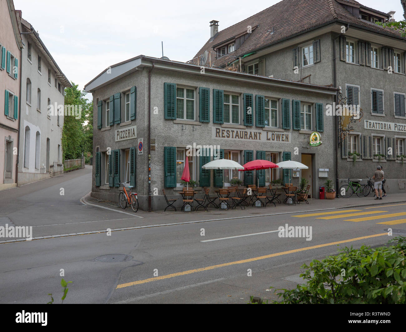 Tradizionale ristorante stradale, Svizzera Foto Stock