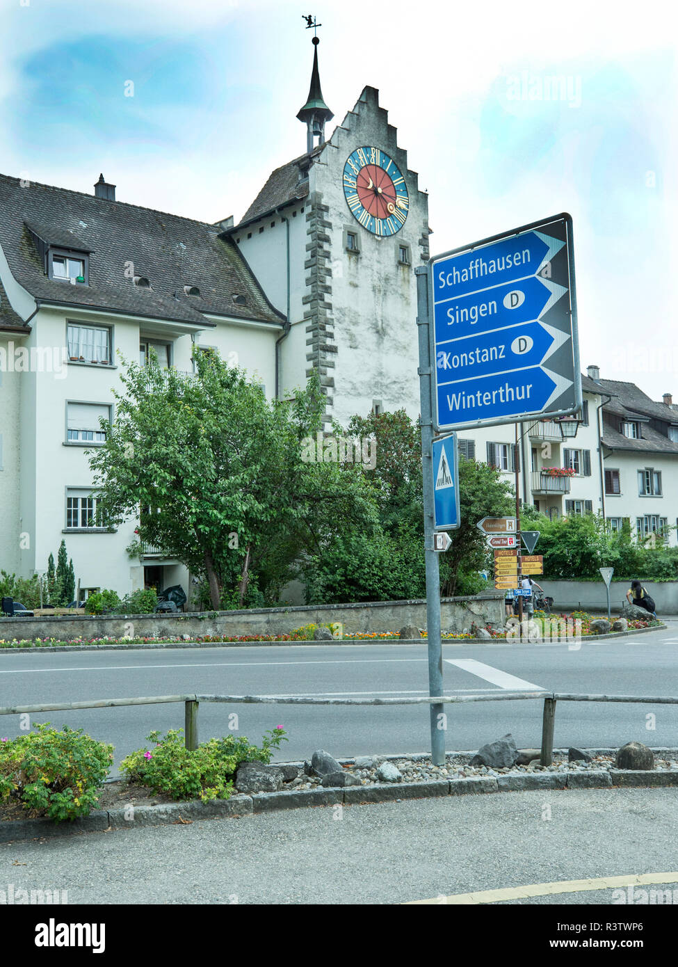 Entrata alla Storia Prenota Borgo di Stein sul Reno Foto Stock