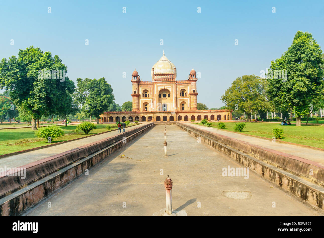 La tomba di Humayun e CHAR BAGH giardini di Delhi Foto Stock La tomba di Humayun e CHAR BAGH giardini di Delhi Foto Stock