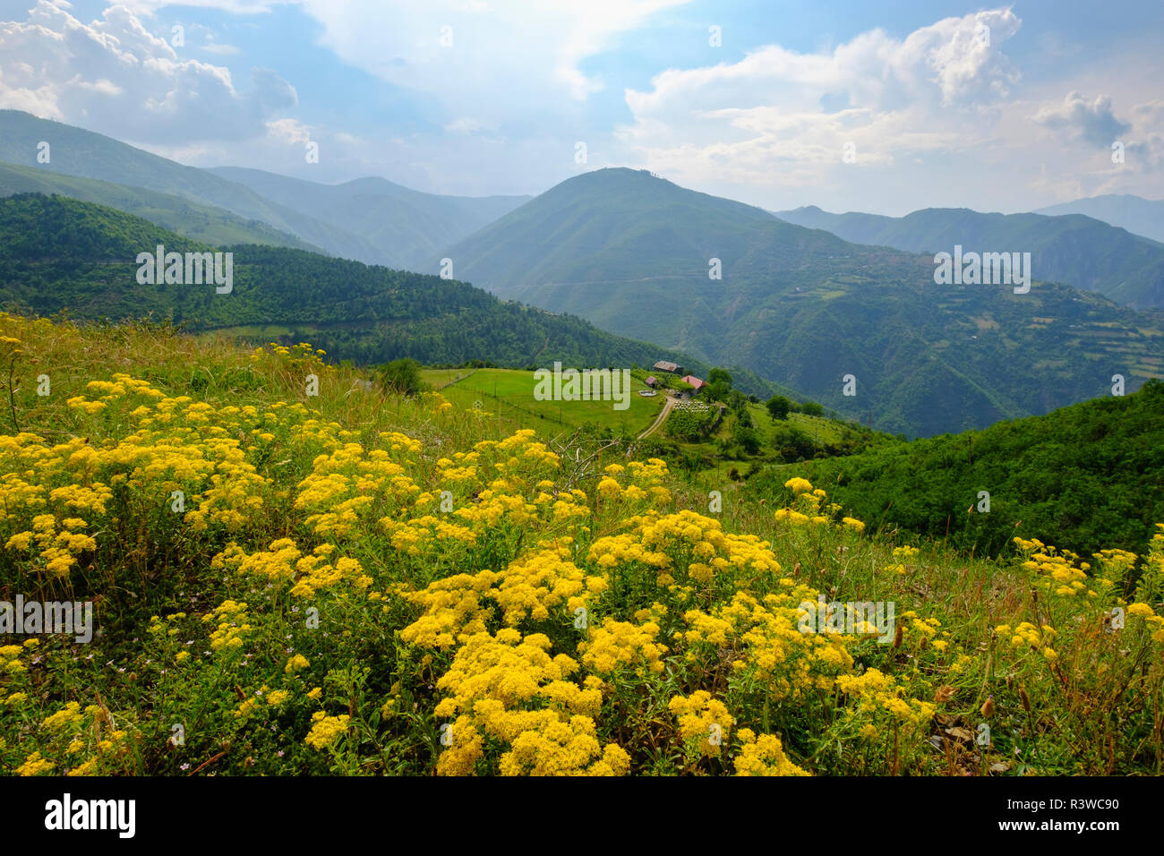 Albania, Scutari, Drin Valley, montagne Foto Stock