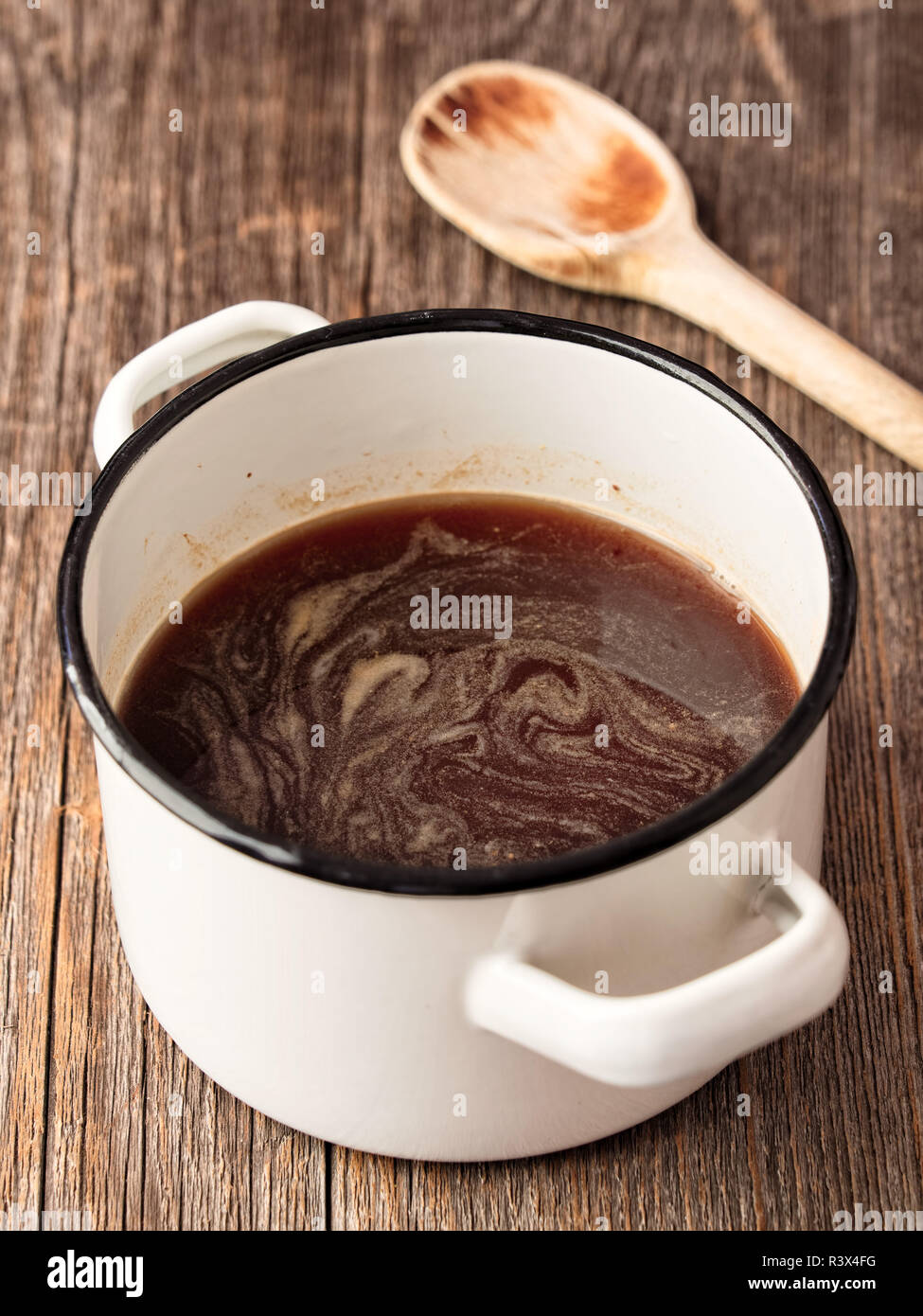 Rustico sugo brown sauce Foto Stock