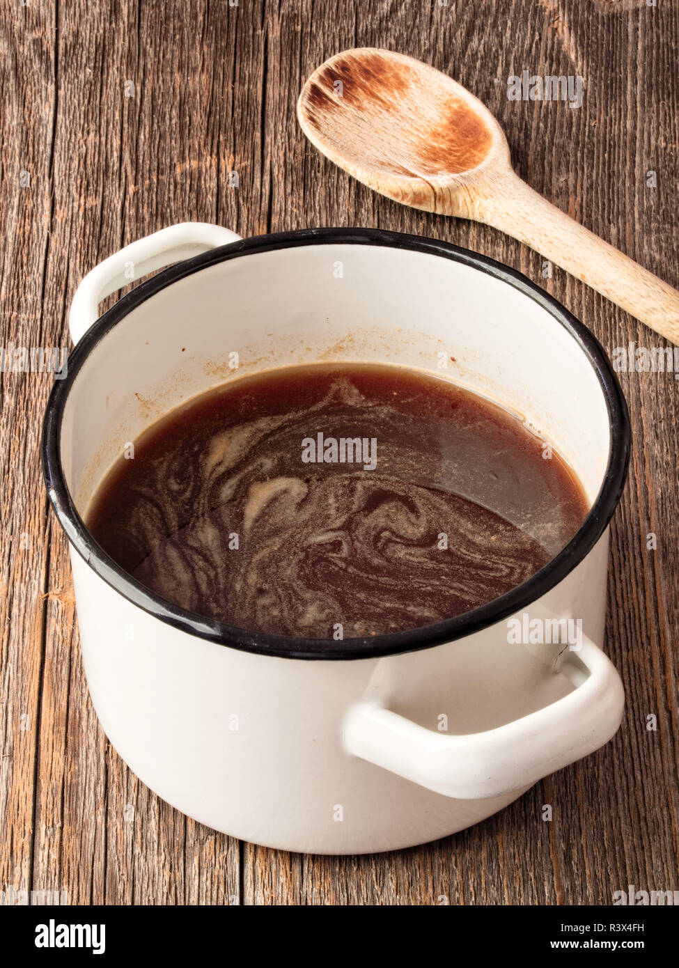 Rustico sugo brown sauce Foto Stock