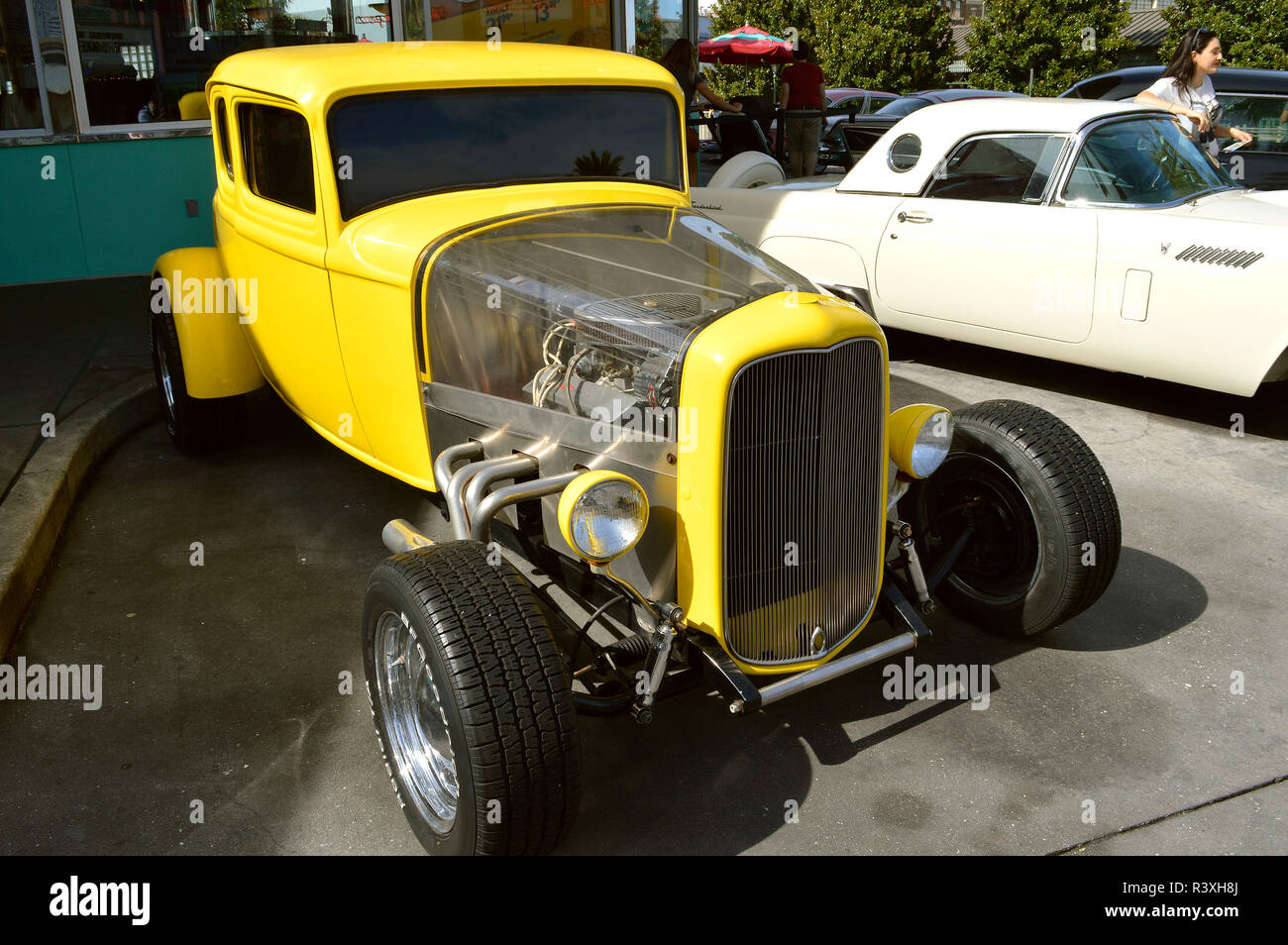 Ford Deuce coupe 1932 in mostra il parco a tema Foto Stock
