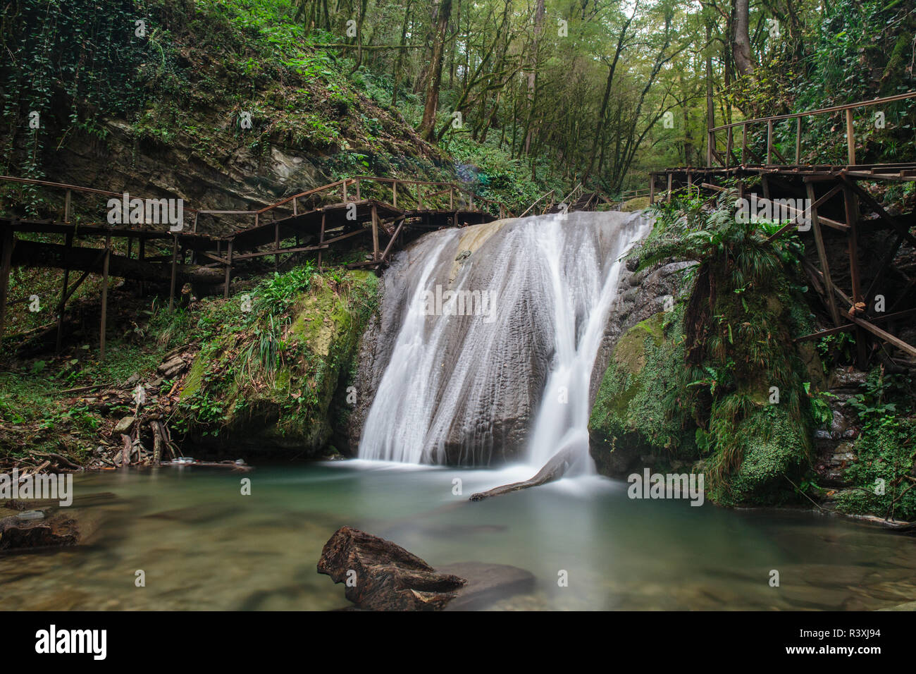 Un Nd waterfull divina Foto Stock