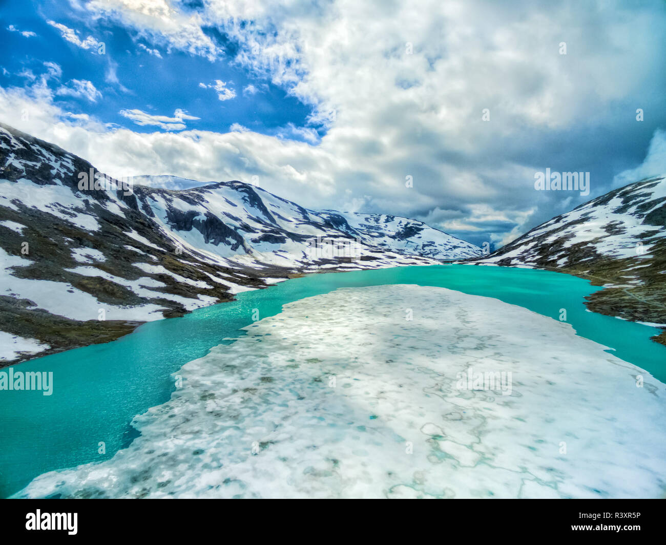 Gamle Strynefjellsvegen Foto Stock