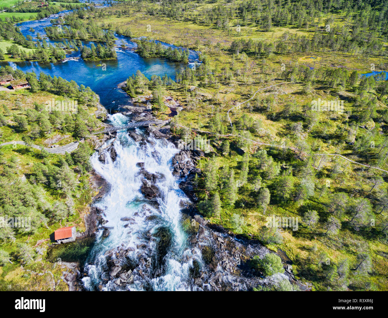 Likholefossen Foto Stock