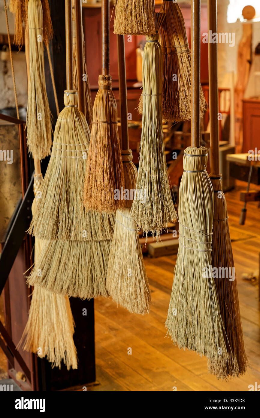 Mano legata ginestra rendendo, Shaker Borgo di Colle Ameno, Harrodsburg, Kentucky Foto Stock