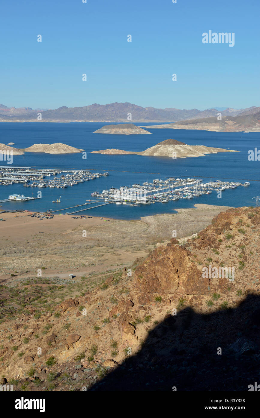 Stati Uniti d'America, Nevada. Il lago Mead. Il lago Mead Marina e Las Vegas Boat Harbour Foto Stock