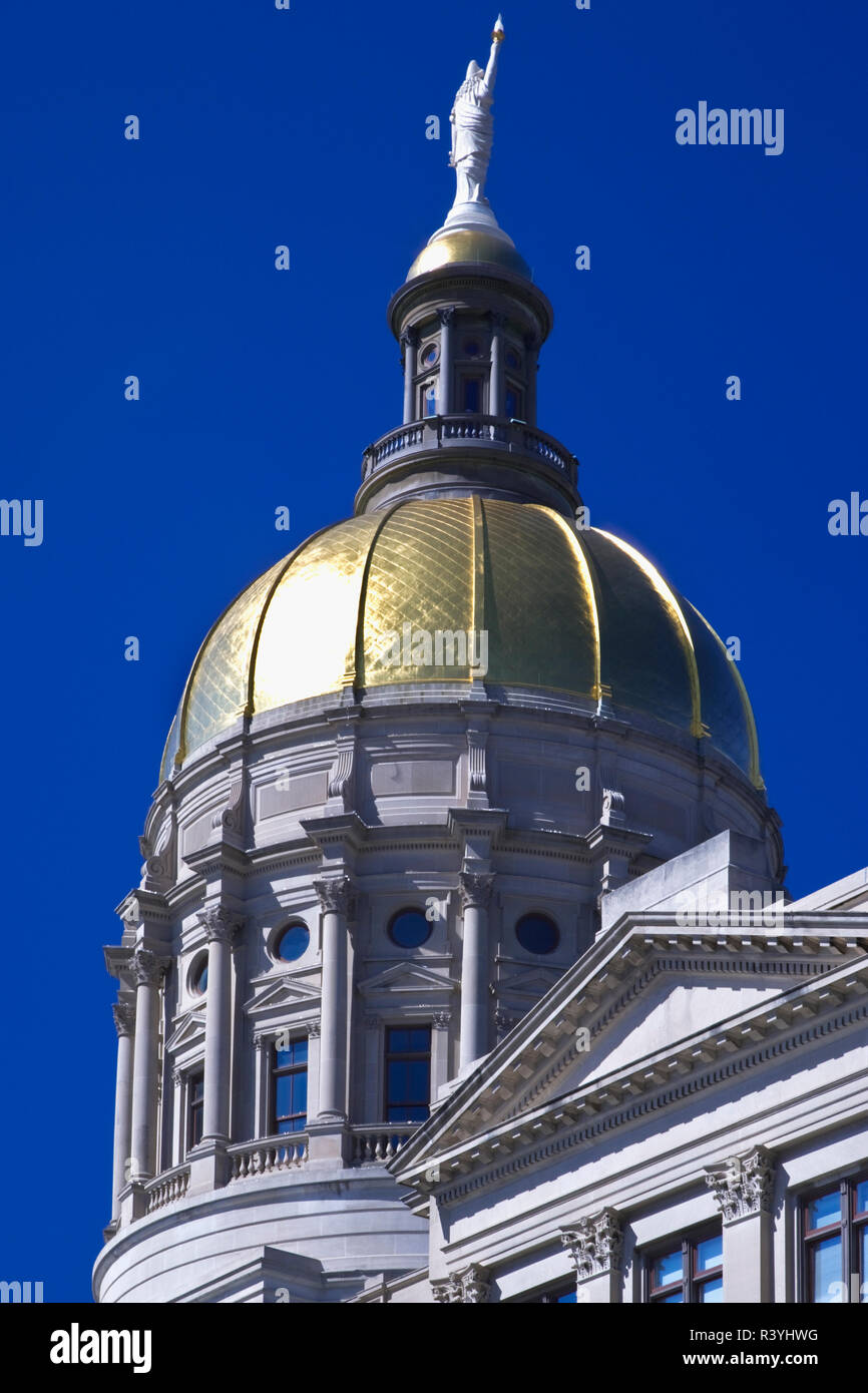 Stati Uniti d'America, Georgia, Atlanta. La cupola del Capitol Building. Foto Stock