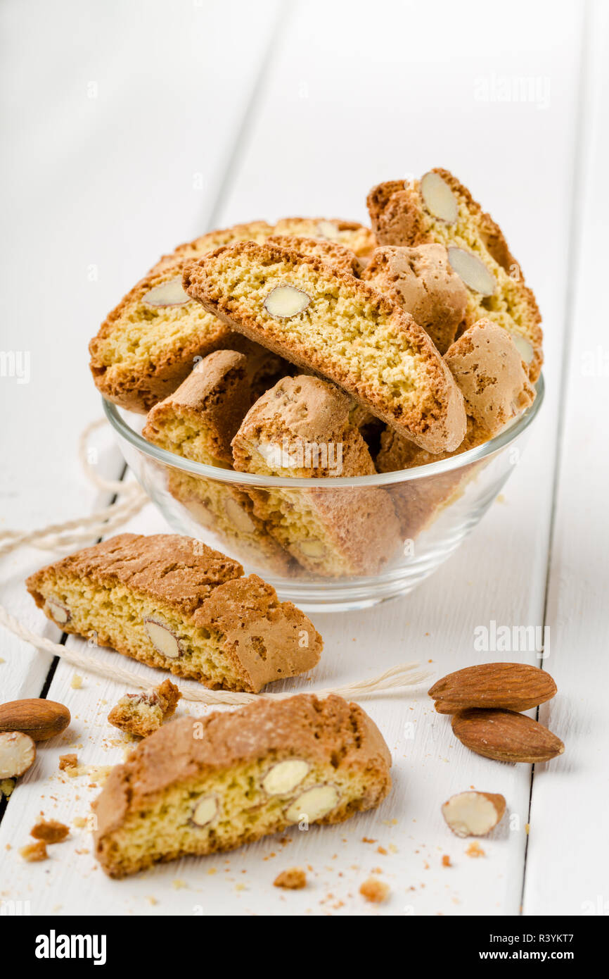 Tradizionali cantuccini biscotti Foto Stock