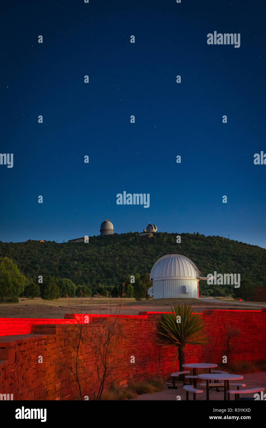 Il McDonald Observatory è un osservatorio astronomico situato vicino la comunità non costituite in società di Fort Davis in Jeff Davis County, Texas, Regno St Foto Stock