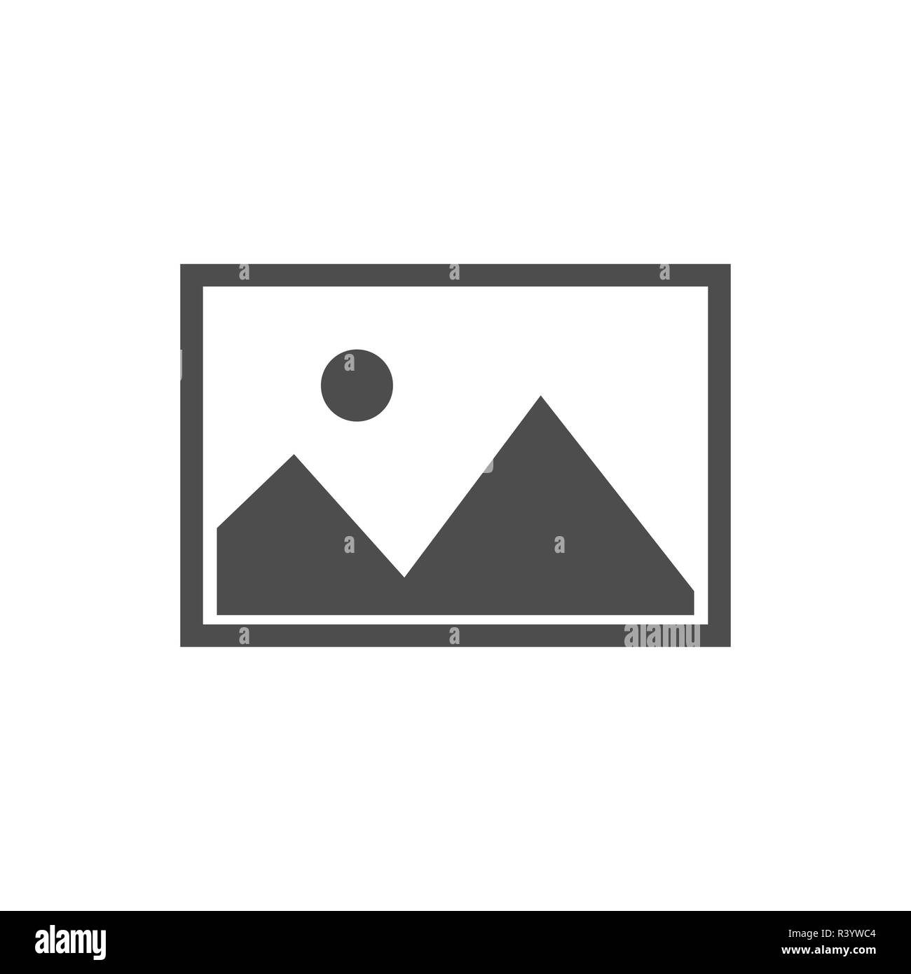 Nessuna immagine disponibile icona. Vettore di Piana Illustrazione Vettoriale