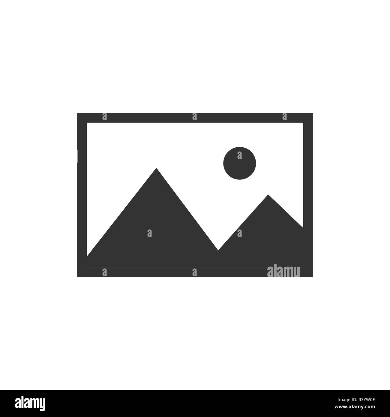 Nessuna immagine disponibile icona. Vettore di Piana Illustrazione Vettoriale