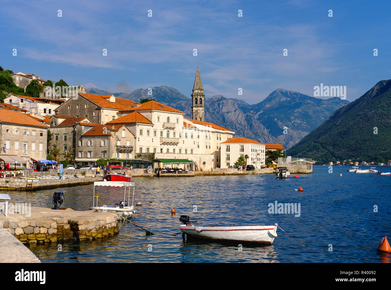 Perast, Kotor Bay, Montenegro Foto Stock