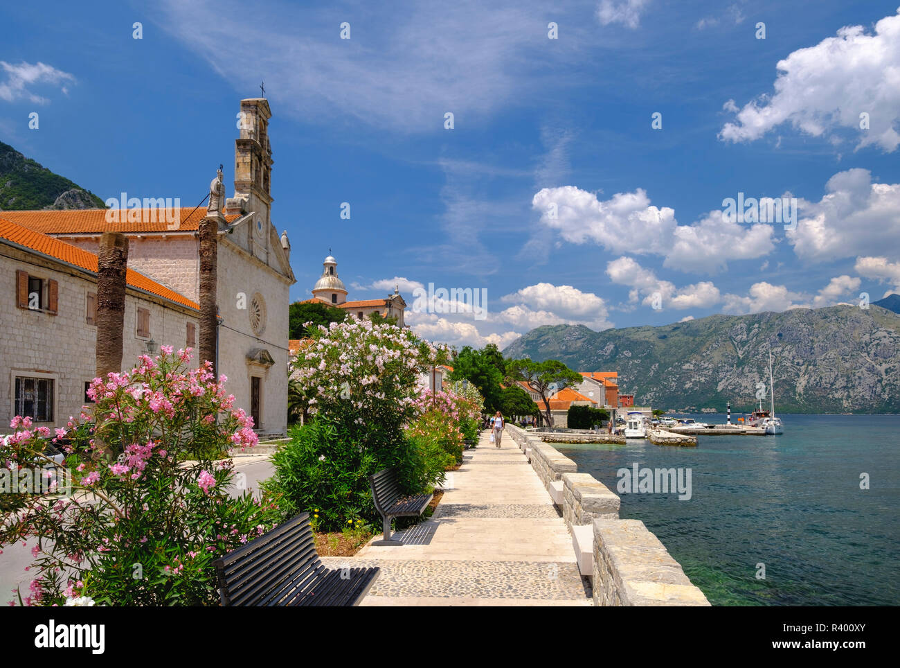 Prcanj, Kotor Bay, Montenegro Foto Stock