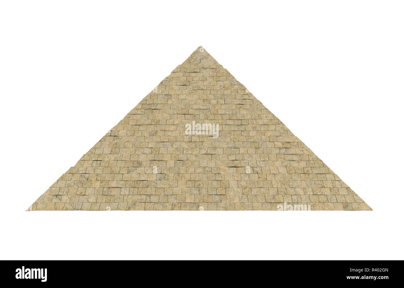 Piramide egizia isolato Foto Stock