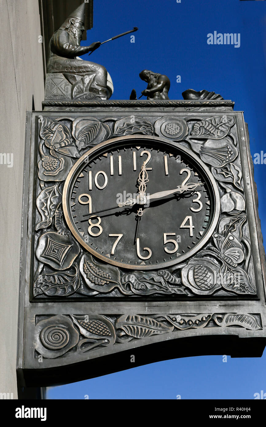 Orologio ornati, New York City, NY, STATI UNITI D'AMERICA. Foto Stock