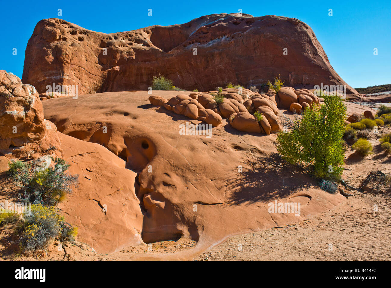 Stati Uniti d'America, Utah, Grand Staircase-Escalante, il foro nella roccia Road, Dance Hall Rock Foto Stock