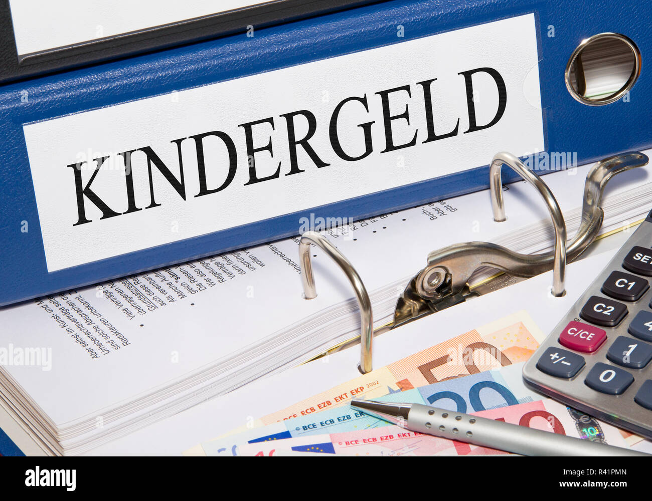 Supporto per il bambino cartella in ufficio Foto Stock