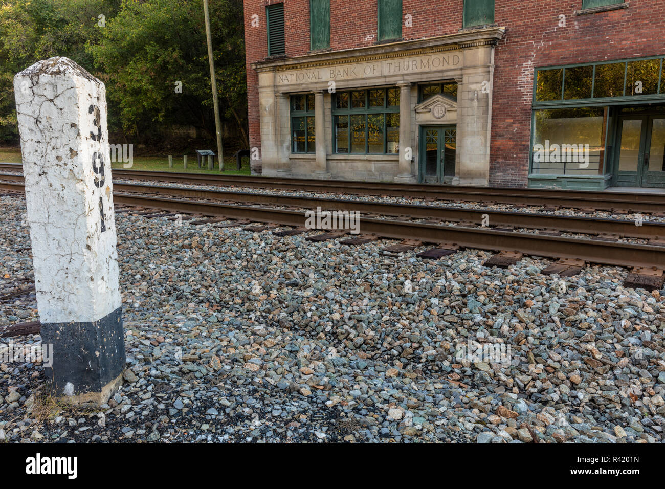 Città fantasma di Thurmond in New River Gorge National River, West Virginia, USA Foto Stock