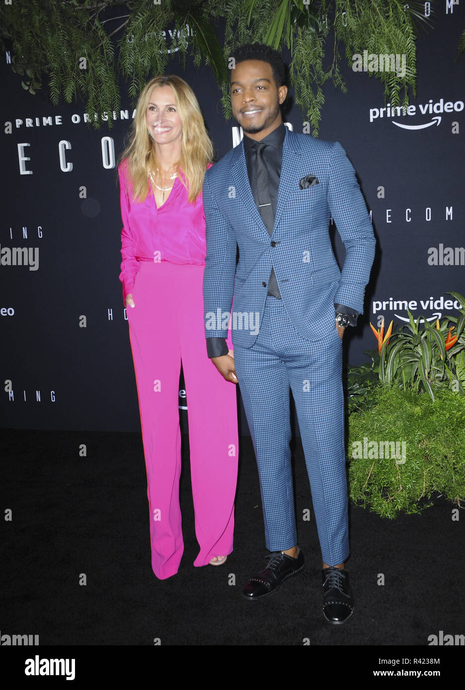 Premiere del film Homecoming dotate: Julia Roberts, Stephan James dove: Los Angeles, California, Stati Uniti quando: 24 Ott 2018 Credit: Apega/WENN.com Foto Stock