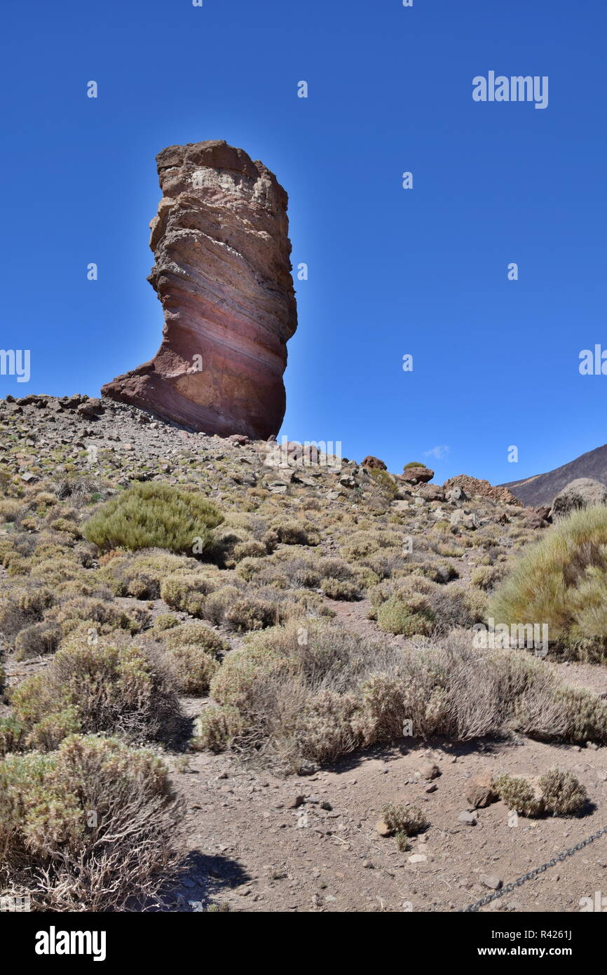 Il Teide su tenetriffa nelle Canarie Foto Stock