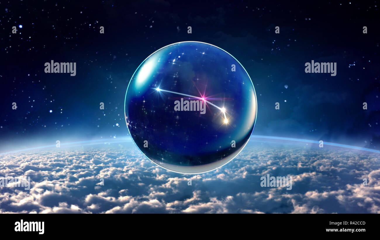 Star 1 Ariete Oroscopi segni zodiacali spazio Foto Stock