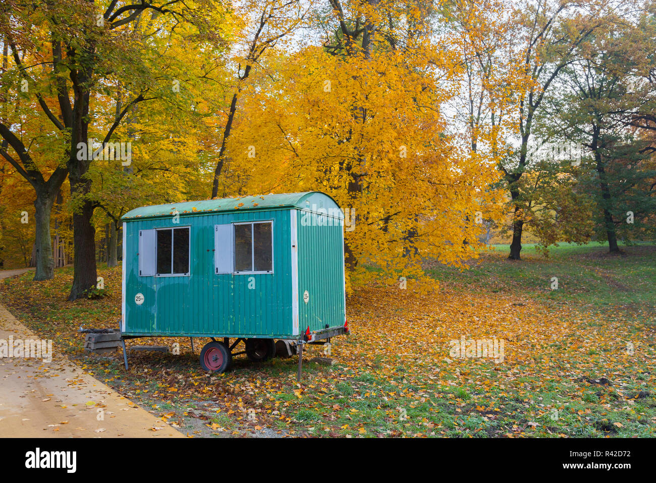 Mobile home park in Foto Stock