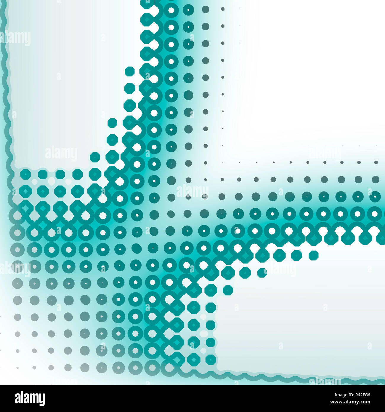 Firmare una forma astratta Foto Stock