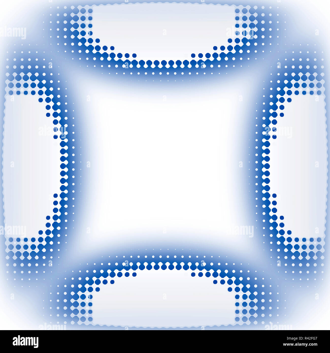 Firmare una forma astratta Foto Stock