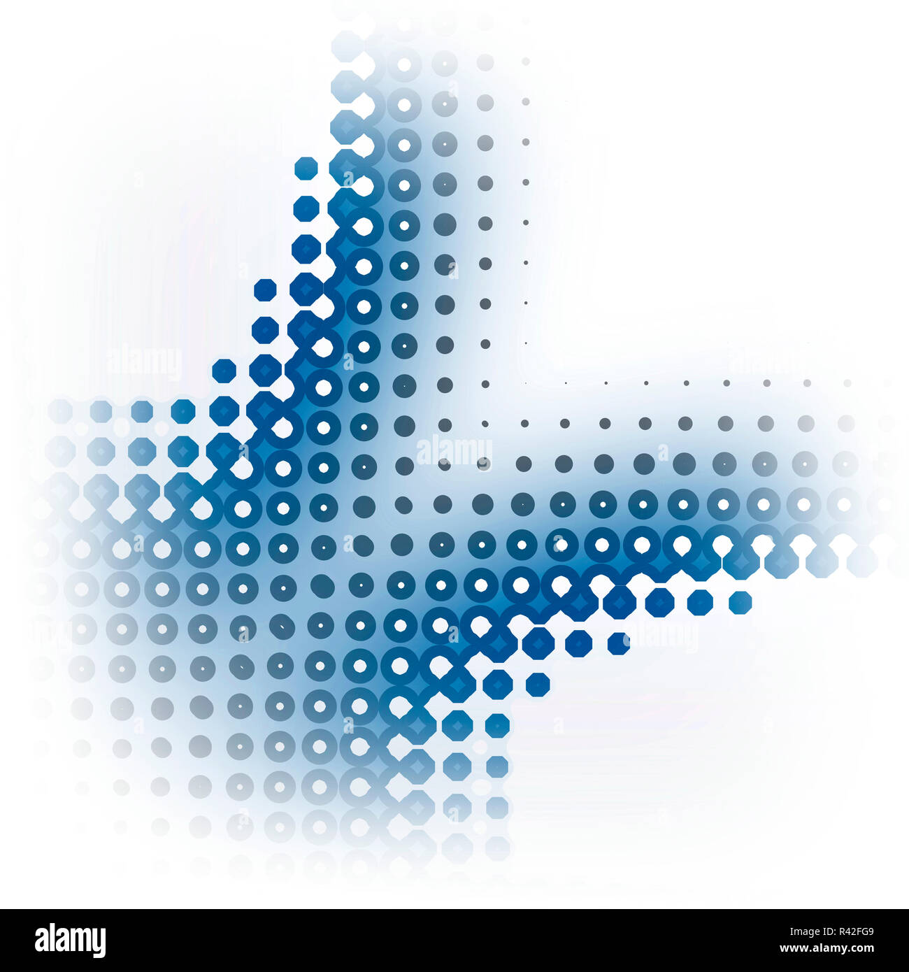 Firmare una forma astratta Foto Stock