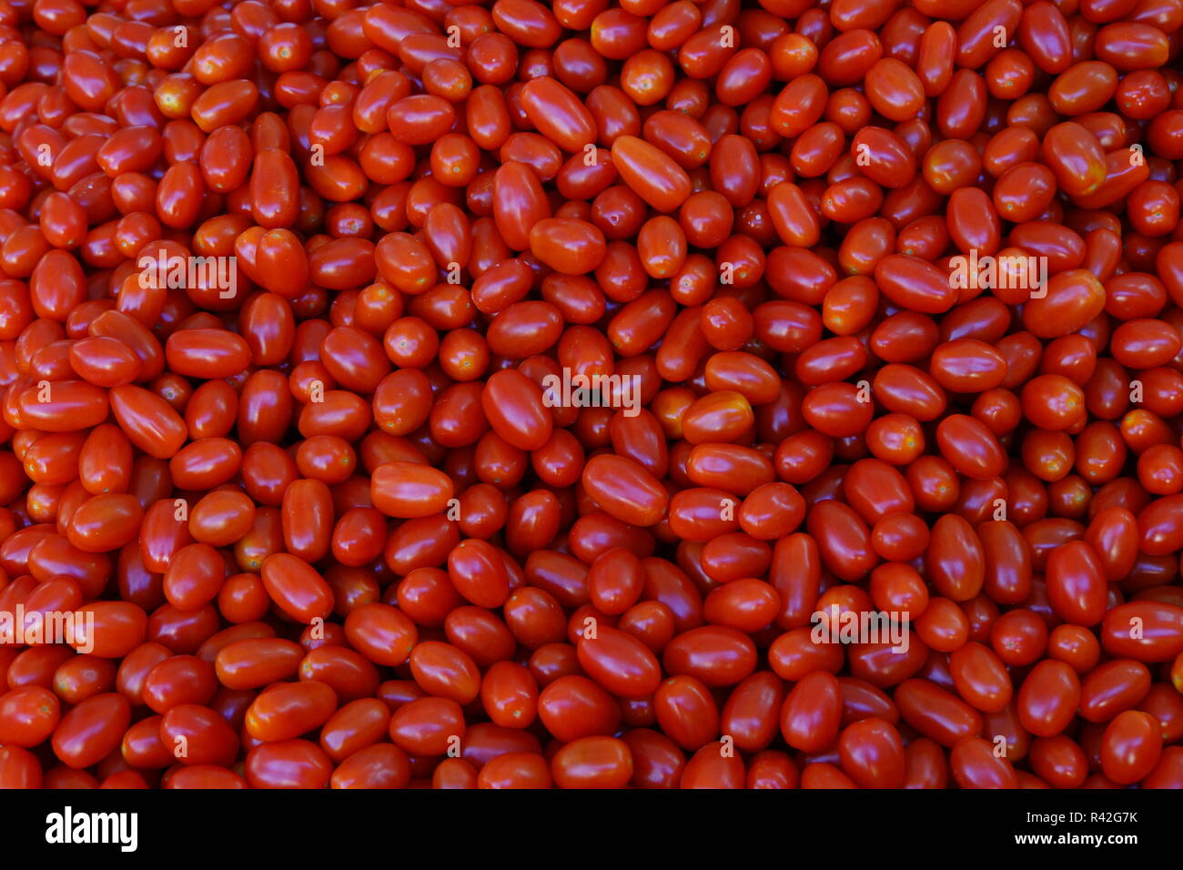 Pomodori ciliegia - mercato turco nel maybachstrasse in neukÃ¶lln Foto Stock