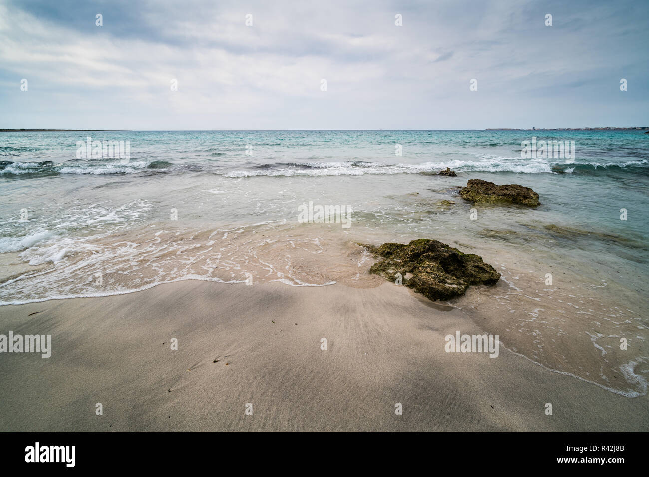 Spiaggia, Gallipoli, Italia, Europa. Foto Stock