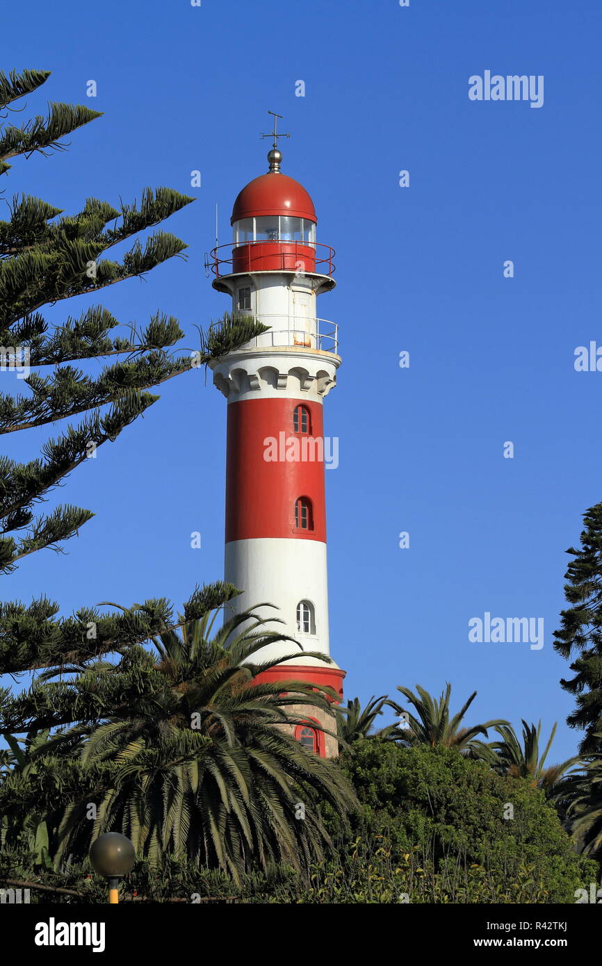 Il faro di Swakopmund in Namibia Foto Stock