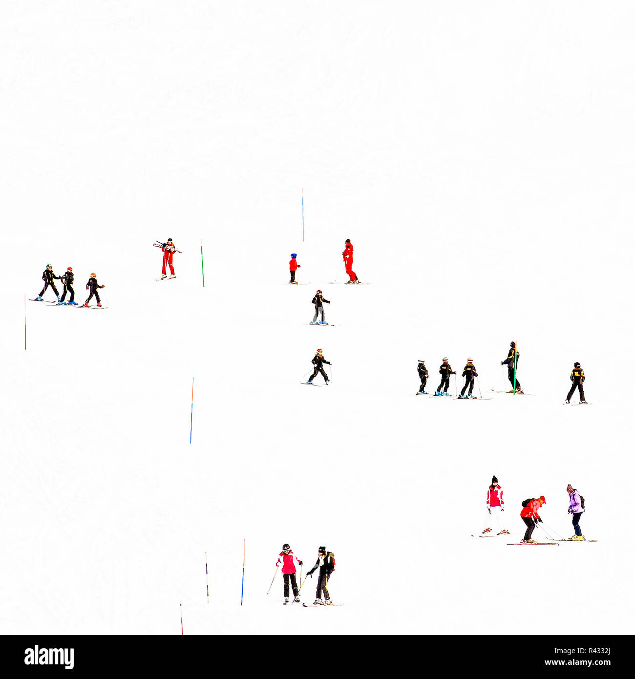 Sestriere, provincia di Torino, Piemonte, Italia Foto Stock