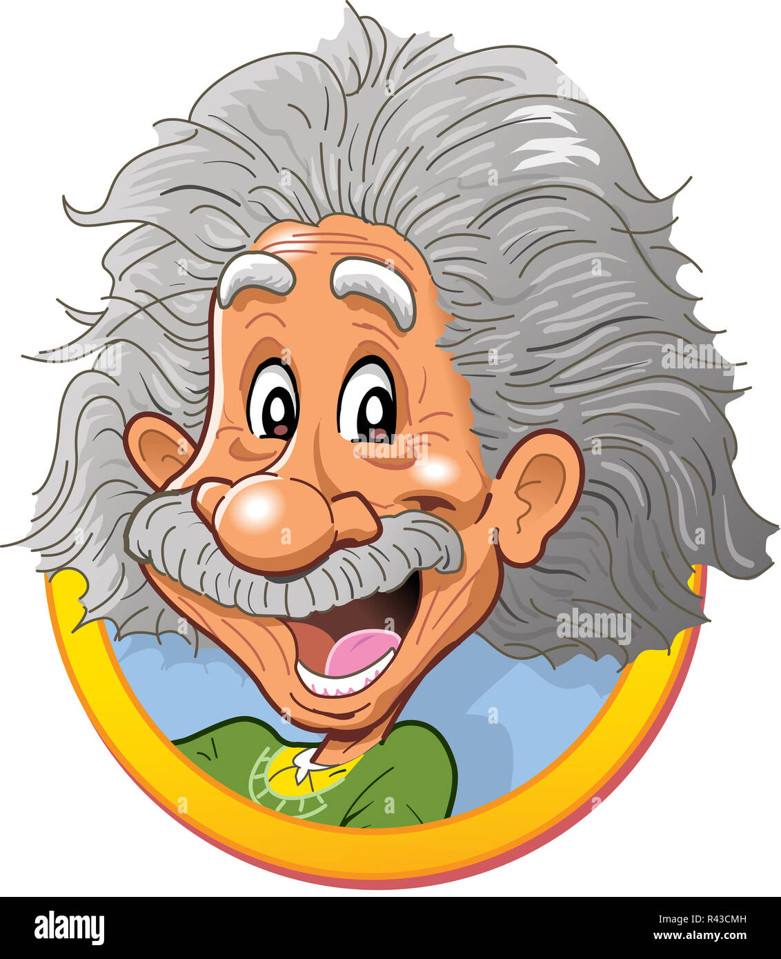 Albert Einstein testa Foto Stock