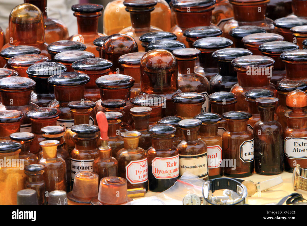 Domenica il mercato delle pulci sulla Strasse des 17. juni Foto Stock