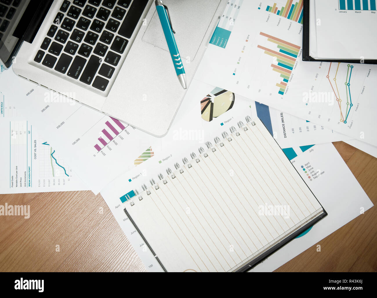Documenti aziendali Foto Stock