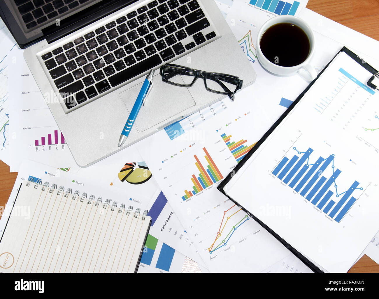 Documenti aziendali Foto Stock