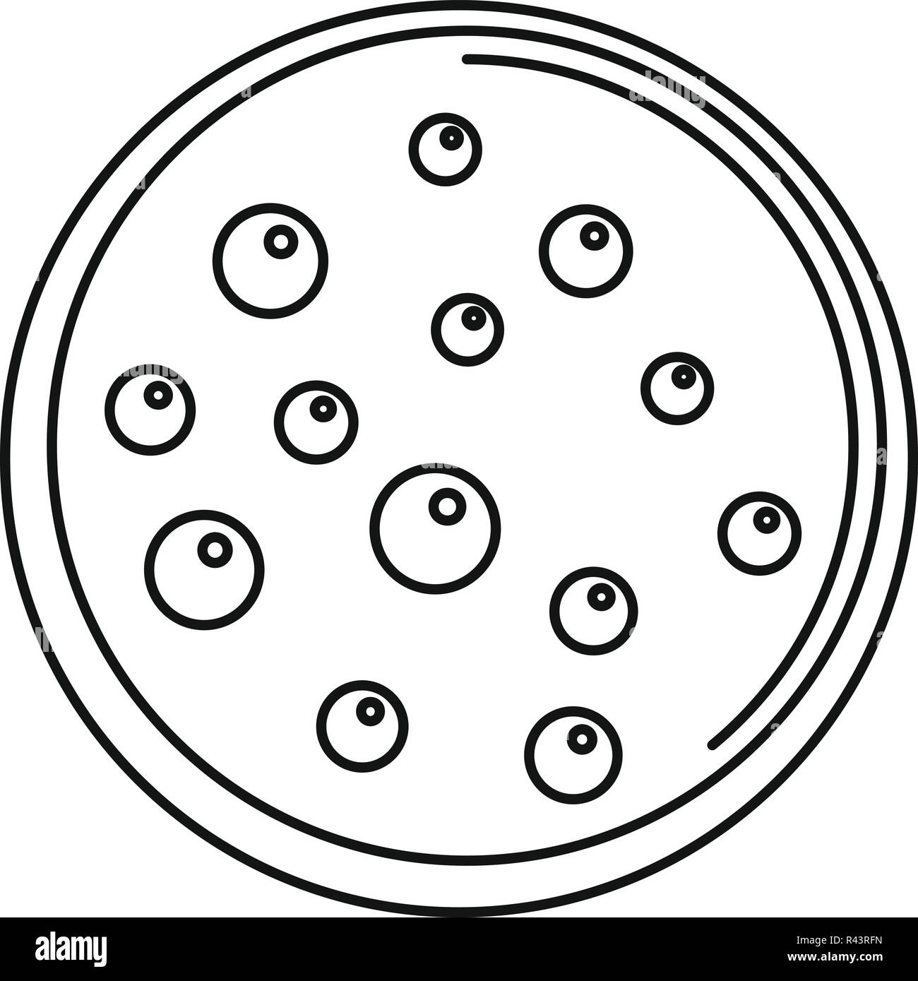 Biscotto dolce icona. Schema Illustrativo del biscotto dolce icona vettoriali per il web design isolato su sfondo bianco Illustrazione Vettoriale