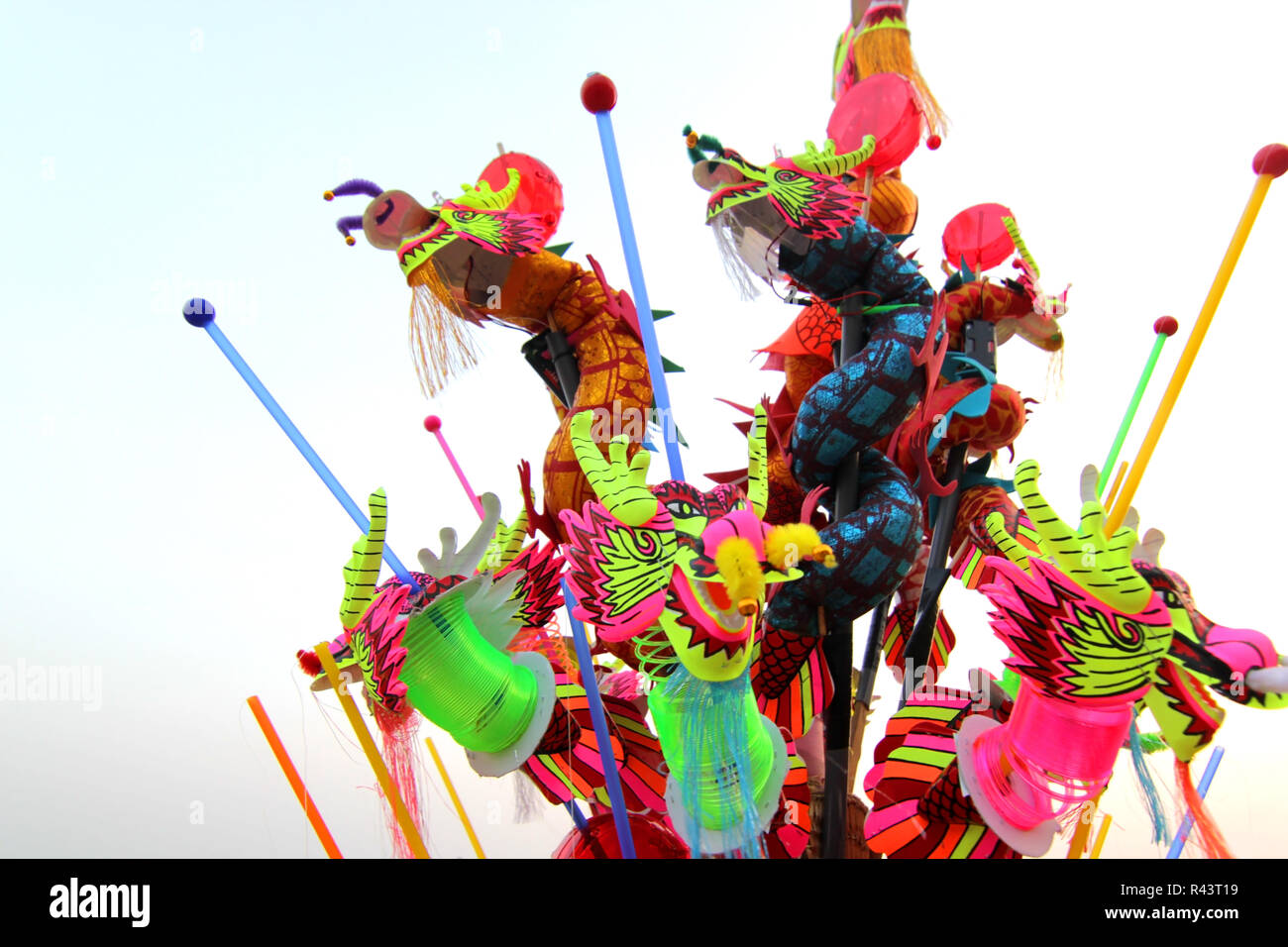 Foto di drago giocattolo per bambini nel nuovo anno cinese Foto Stock