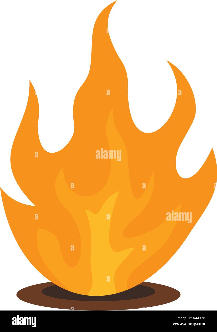 Un fuoco eterno icona. Illustrazione piatta di un fuoco eterno icona vettore per il web isolato su bianco Illustrazione Vettoriale