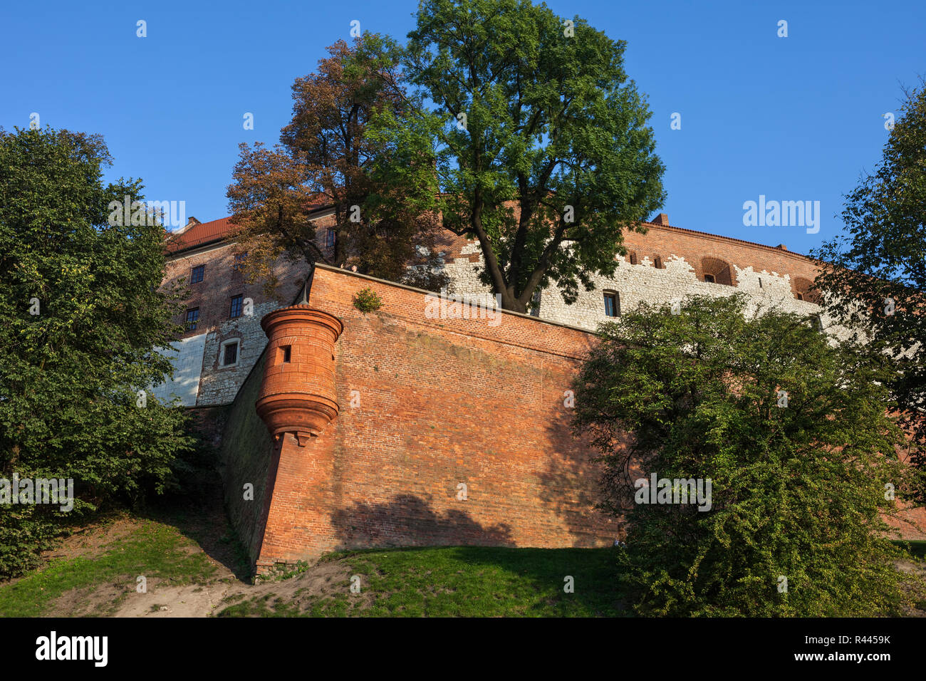 Il Castello Reale di Wawel a Cracovia, Polonia Foto Stock