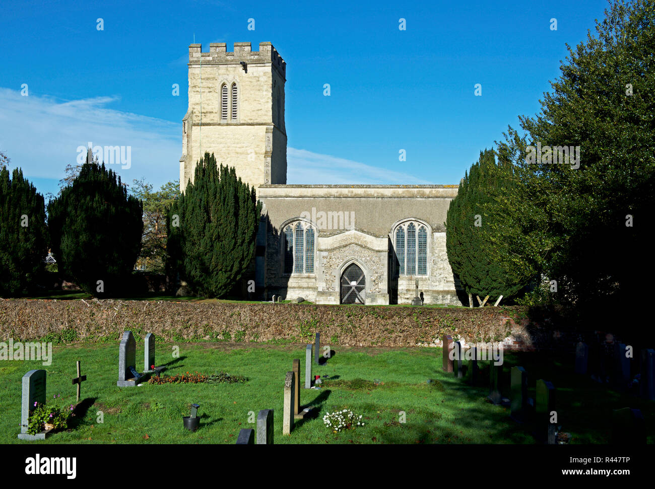 Chiesa di Santa Maria, Pitstone, Buckinghamshire, Inghilterra, Regno Unito Foto Stock