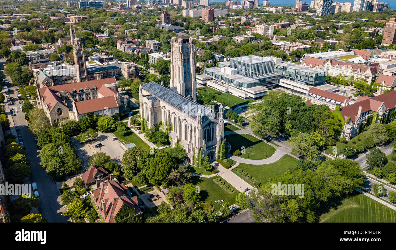 Rockefeller Memorial Chapel, Università di Chicago, Chicago, IL, Stati Uniti d'America Foto Stock