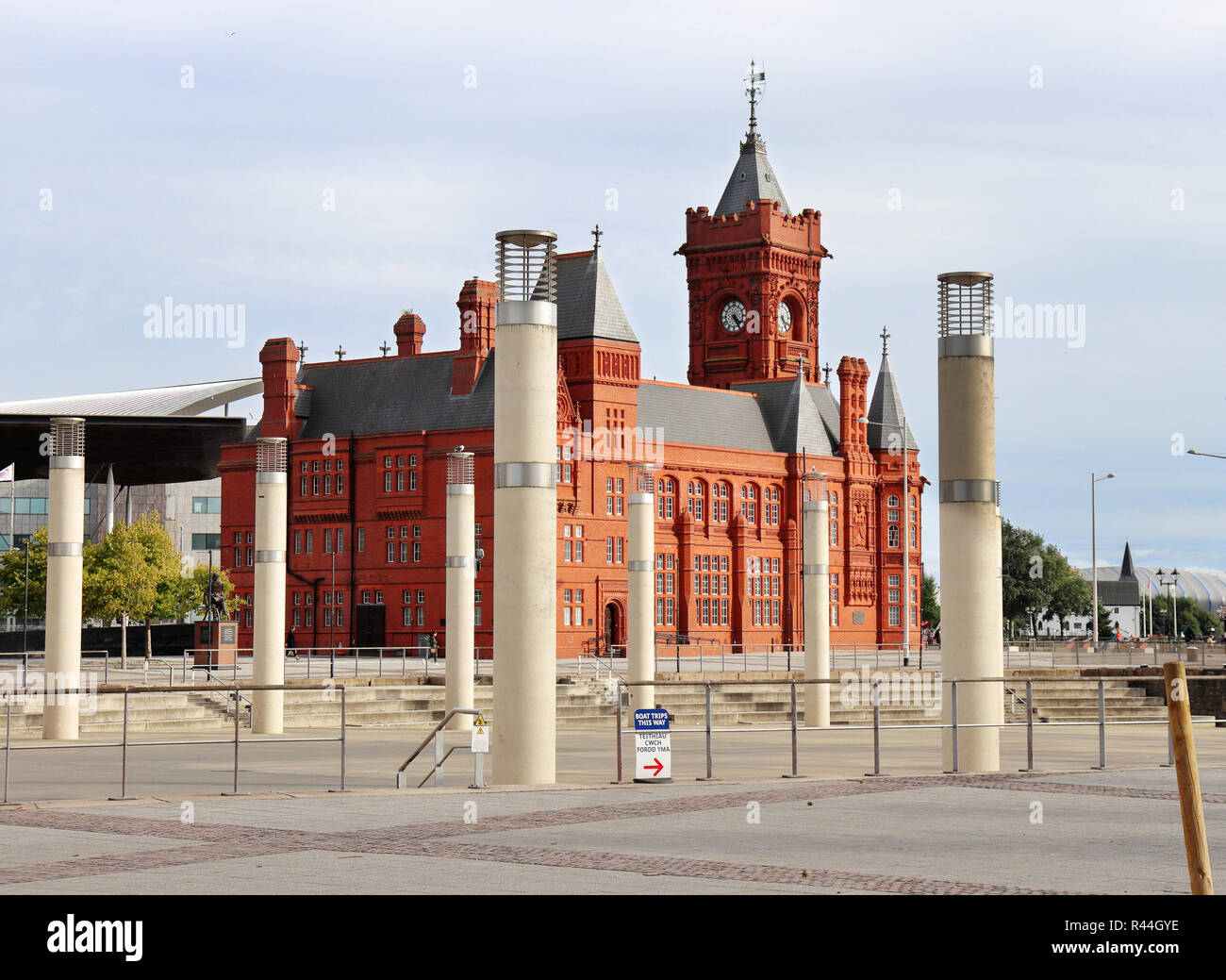 Pier House Cardiff Bay, fu costruito nel 1888 come il carbone e la spedizione di Exchange per essere utilizzato come piano di Mercato e costruzione di ufficio per il commercio di carbone in Foto Stock
