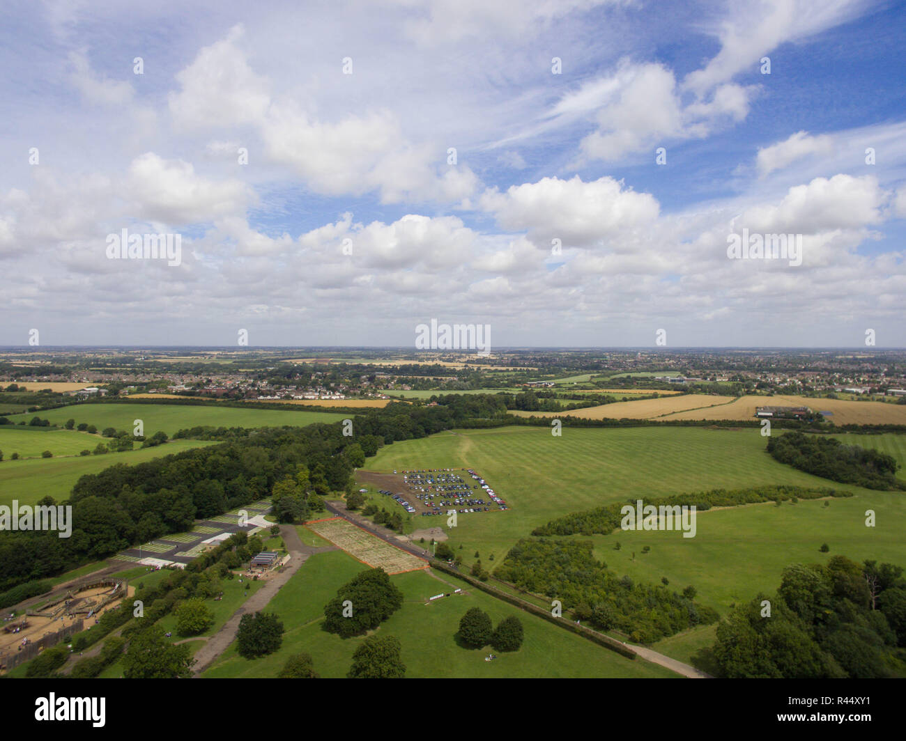 Hylands Park, Chelmsford Riprese aeree Foto Stock