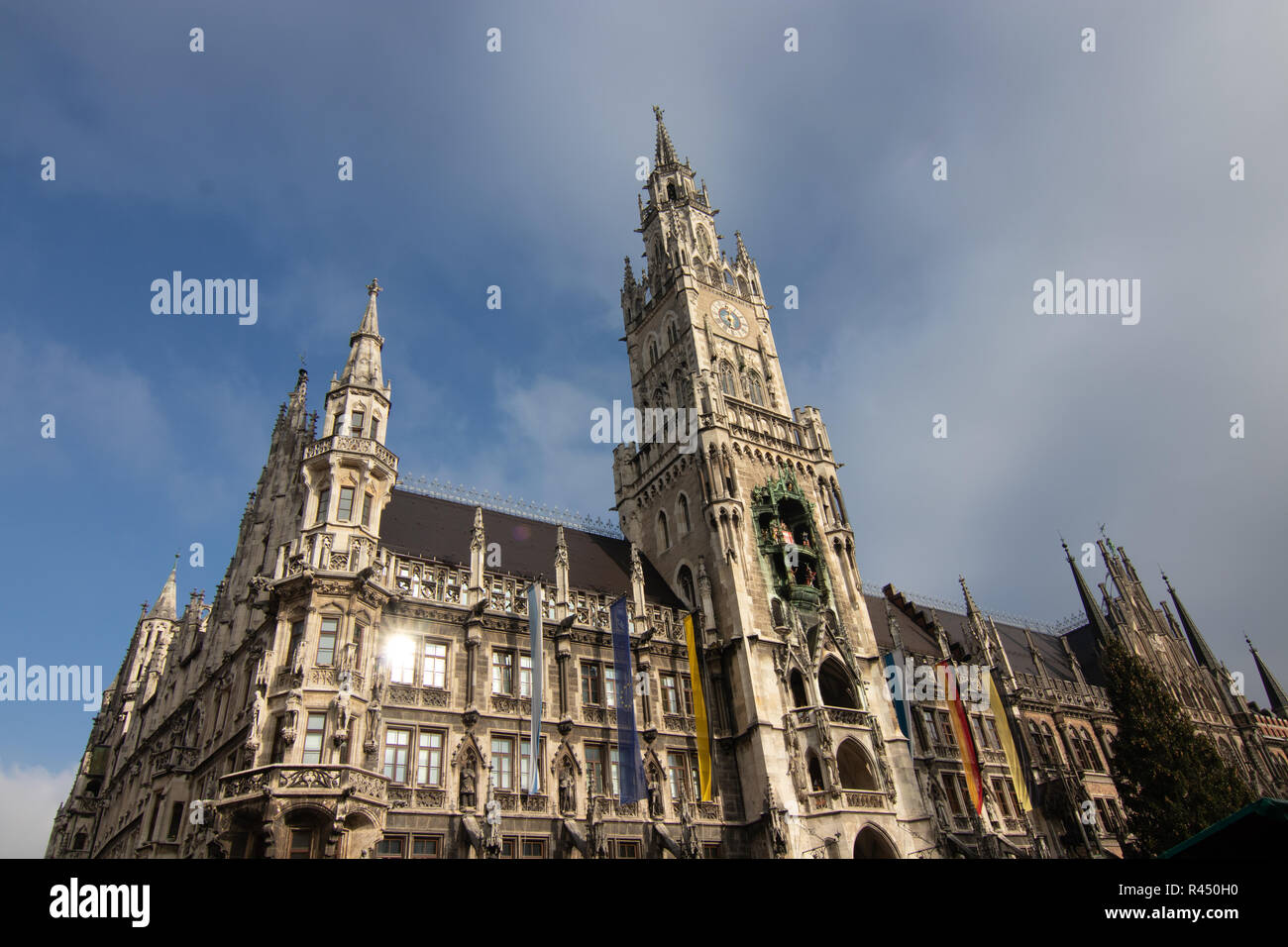 Il Rathaus in München Foto Stock